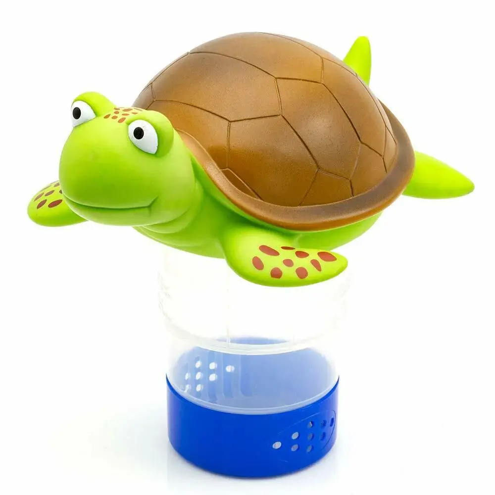 WWD POOL Premium Animal Floating Pool Chlorine Dispenser for Chemical Tablets Fits 3" Tabs Bromine Holder
