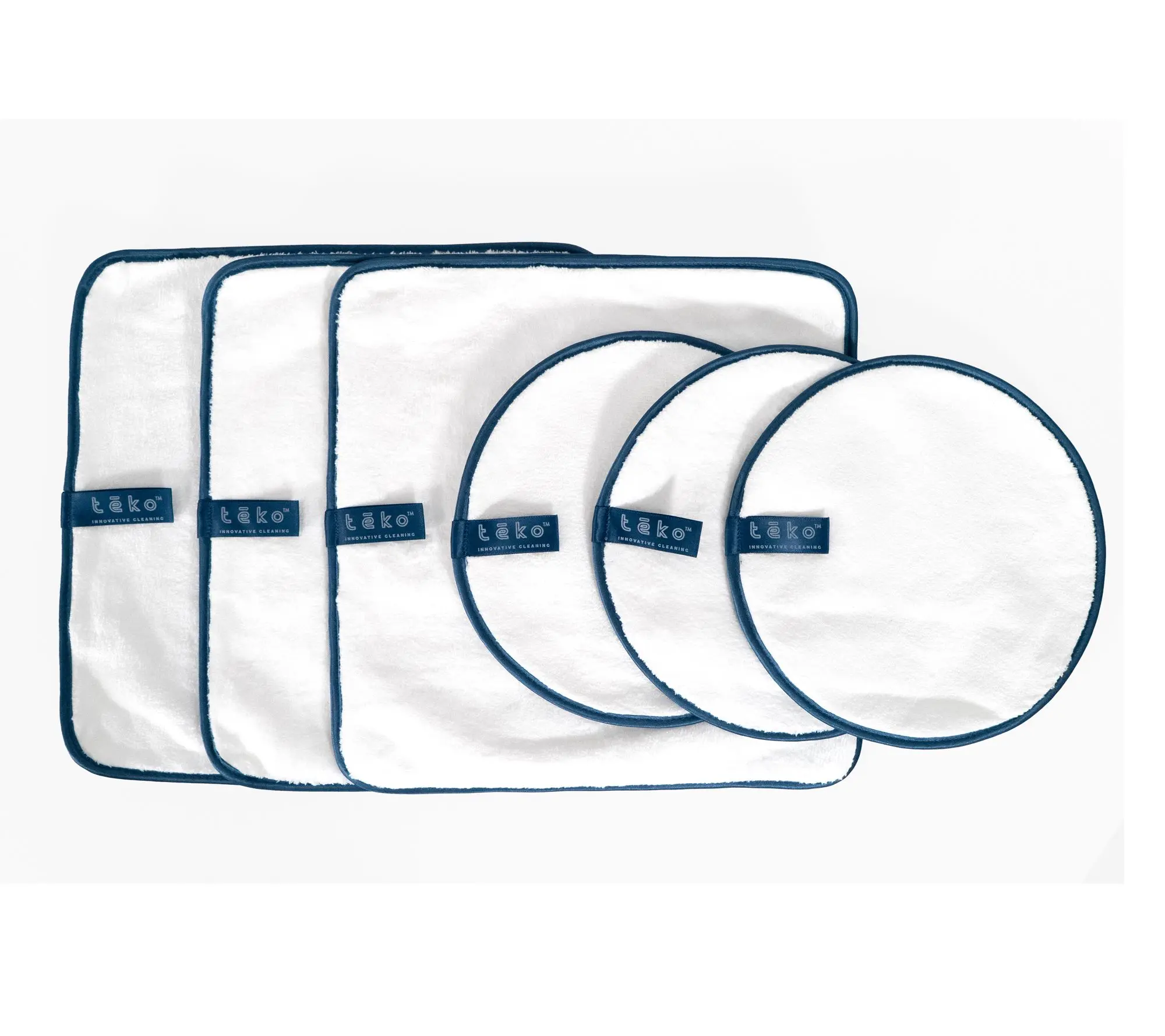 TEKO Set of 6 Microfiber Cleaning Pads