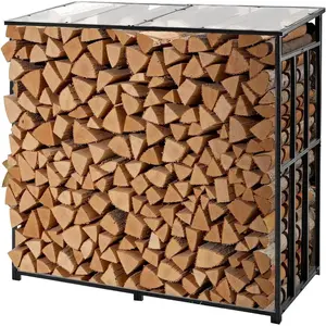 VEVOR Indoor Firewood Rack, 1.5 ft Curved Log Holder with Canvas Carrier, 40lb Weight Capacity Wood Storage Stand, Powder-Coated Steel Firewood Holder, Heavy Duty Wood Pile Stacker Rack for FireplaceVEVOR Super Brand Day