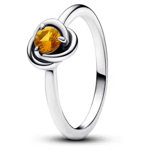 Pandora November Honey Eternity Circle Ring 192993C11-52