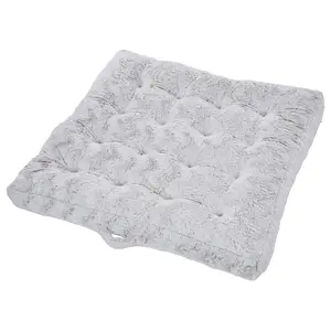 Sorra Home Indoor Fauxchilla 40 inch Tufted Flo or Pillow