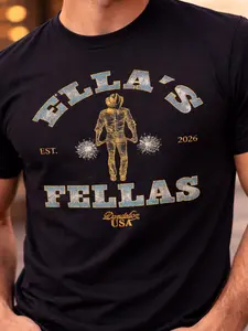 Ellas Fellas Vintage Retro Tee - Matching Squad 70s Style T-Shirt