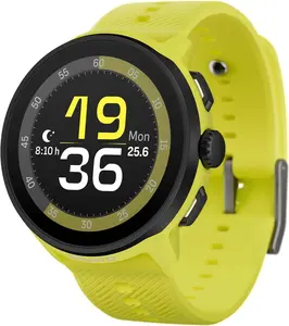 Suunto Run GPS Sports Watch with AMOLED Touchscreen, Heart Rate and Sleep Tracker - Lime Green, Silicone Strap