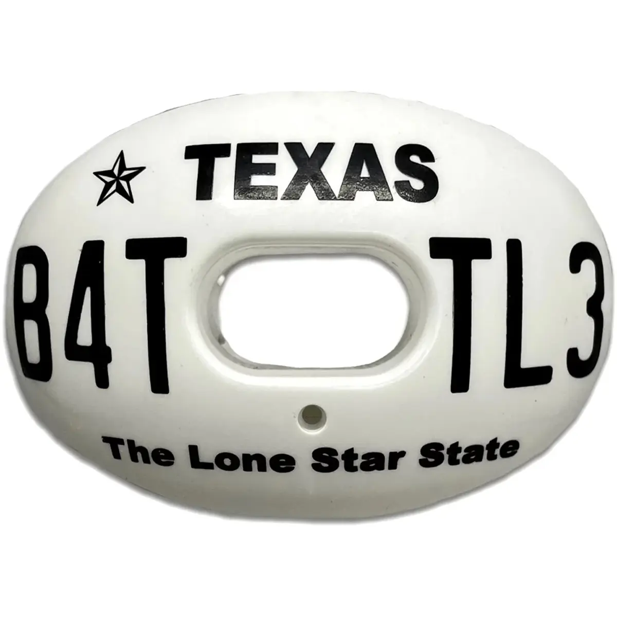 Battle Sports Oxygen Mouthguard, Texas Plate Lip Protector for Adults, Advanced Composite, No-Boil Design for Maximum Breathability, Football Equipment