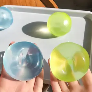 2-Pack Soft Plastic Fidget Toys, Transparent Coconut Oil Malt Candy Squeeze Stress Relief Toy, Fun Adult Gift, Anti-Stress Sensory Play