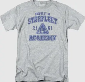 Vintage 90s tshirt, Property Of Starfleet Academy Star Trek T-Shirt, Tshirt for women, men's clothing, summer clothing Casual Comfort Cotton Menswear