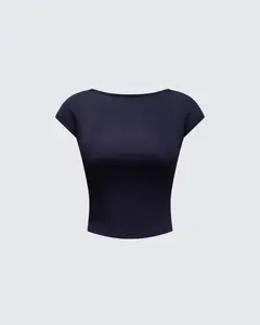 Caroline Black Backless Top