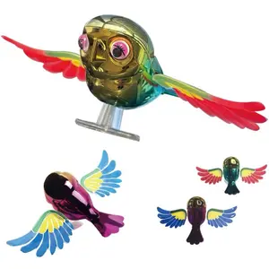 Maicican Cute Bird Car Decor Sticker with Moving Wings, Automotive Exterior Accessory for SUV, Trucks, Hood, Roof, Rearview Mirror (2 different colors)