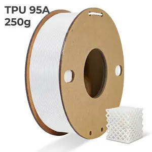 Tpu 95a Flexible 3D Printing Filament, 1.75mm 250g, High Elasticity Rubber Texture, Durable Shockproof, Compatible with Most Fdm Printers