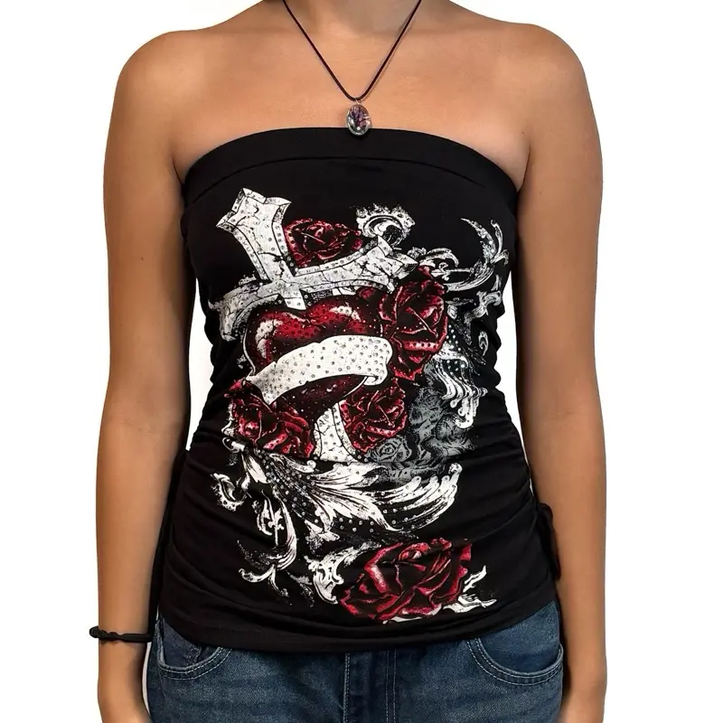 Want U 2 Love Me Tube Top - Cotton