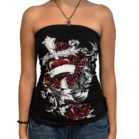 Want U 2 Love Me Tube Top - Cotton
