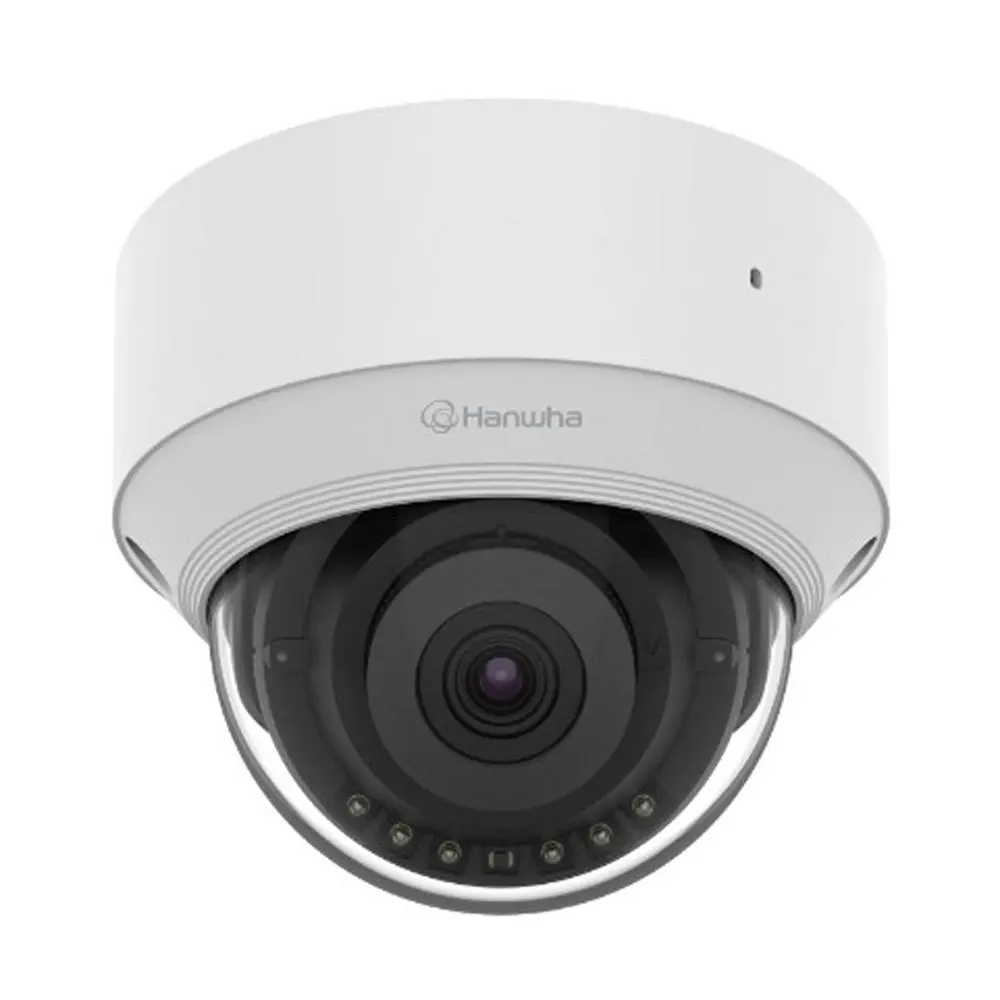 Hanwha Vision QND-C8013R Fixed 5MP Resolution IR Indoor Dome AI Camera, Advanced AI Analytics, for Security Cameras & Systems, Improved Image Optimization