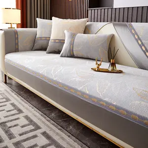 Non-Slip Soft Chenille Sofa Cover, Durable Washable Couch Protector, Universal Fit for Living Room, Festive Decor, Fits 2-4 Seater Sofas