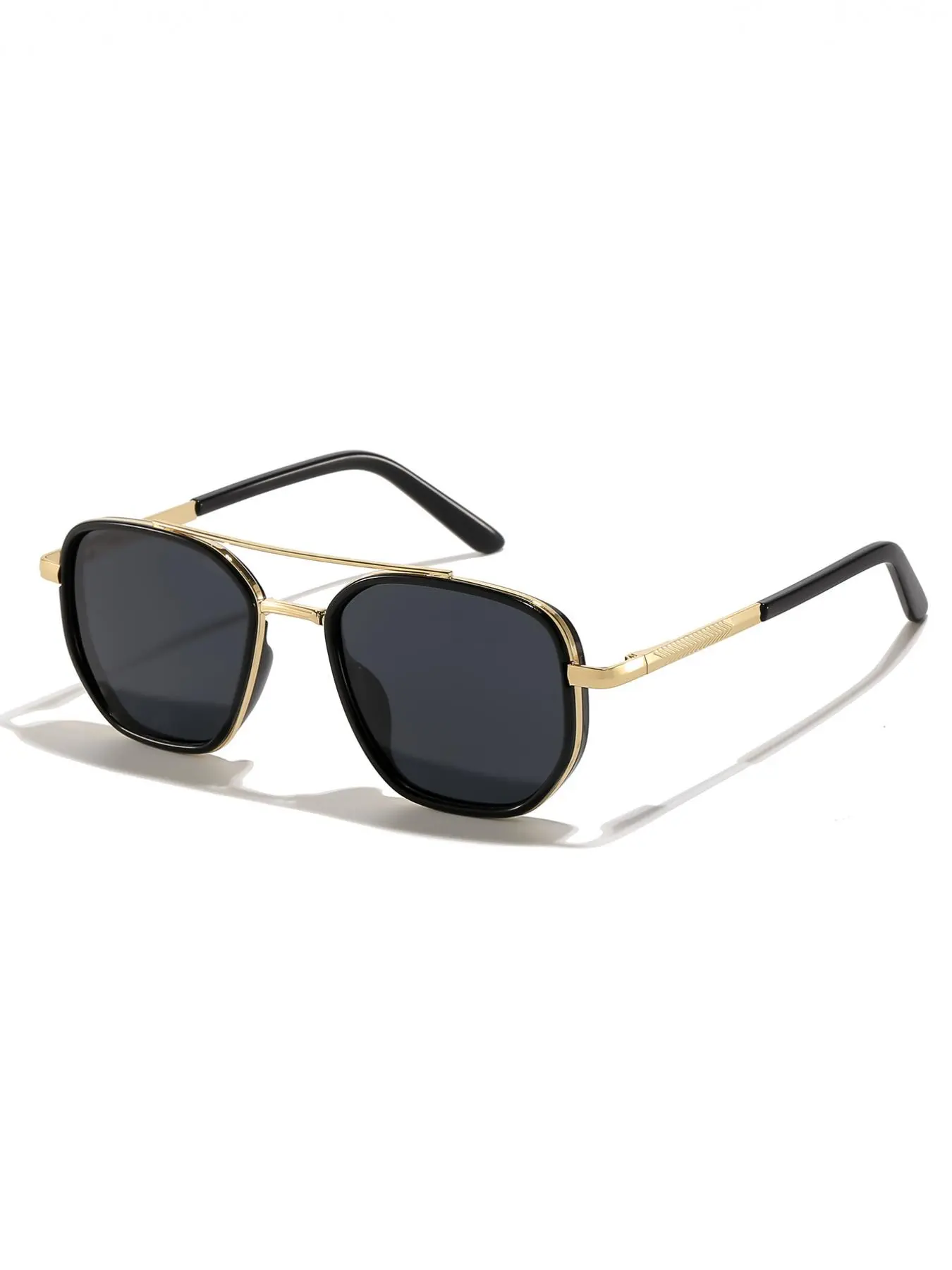 Unisex Simple Style Modern Frames Sunglasses, Trendy Shades, Trendy Casual Geometric Frame Glasses for Everyday Use, Fashion Accessories for Outdoor Activities, Trendy Beach Eyewear