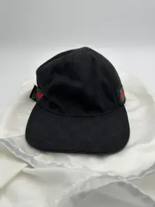 Pre-owned Gucci Original GG Canvas Baseball Hat in black size XL