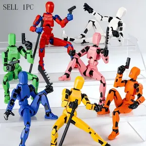 Jointed Doll Decompression Building Toy, 3D Trendy Model, Multi-Jointed Moveable, DIY Assembled Digital Figure, Desk Decoration