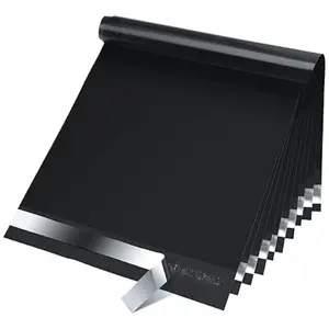 Poly Mailers 10x13 Inch 50 Pcs, Waterproof Shipping Bags for Clothing, Strong Adhesive Shipping Envelopes for Small Business Suppliers, Self Seal Mailers Poly Bags Mailing Envelopes Black