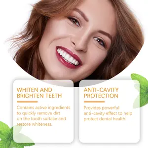 Healthy Teeth Whitening Toothpaste with Multi-Effect Protection and Brightening Formula for Daily Oral Care
