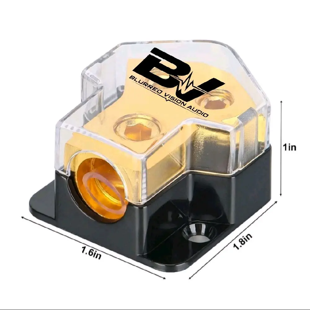 Blurred Vision Audio BVDistro1.2 1-to-2 True Power/Ground Distribution Block