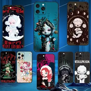 Cute S-SkullpandaS  Phone Case For iPhone17, 16,15,14,13,12,11 Plus,Pro Max,XS,X,XR,SE,Mini,8,7,Soft Silicone Black Cover