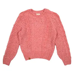 Cropped Chenille Sweater
