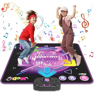 Dance Mat for Kids,Boys Girls Toy for Age 3-10,Electronic Dance Pad with LED Light,Adjustable Volume,Built-in Music,4 Game Mode,Young studentBirthday Xmas Gifts for Age 3 4 5 6 7 8 9 10