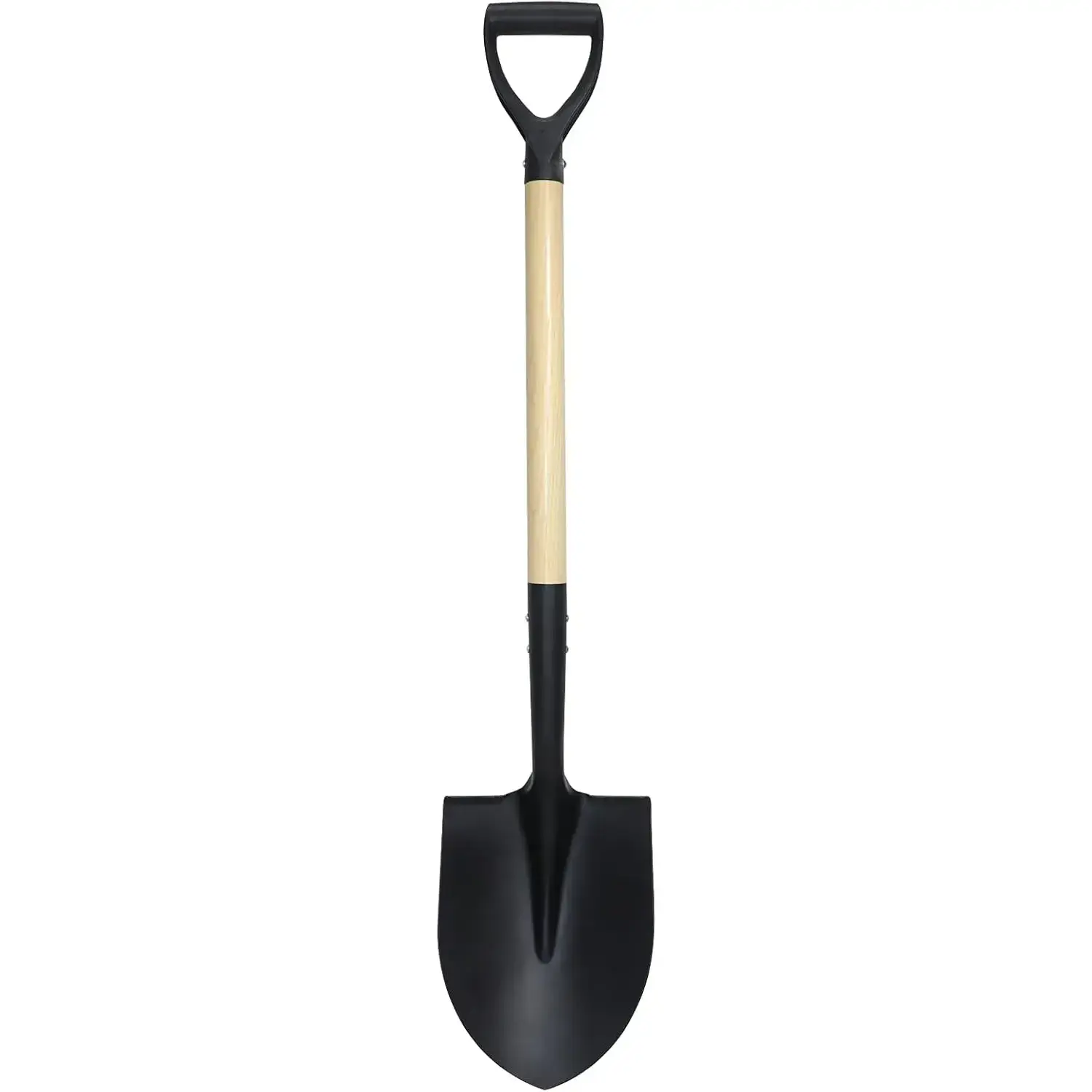 Shovel for Digging,Round Shovel, Garden Tool with D-Handle, 41 Inches in Overall Length, Wooden Handel Garden Shovel,Beach Shovel, Car Snow Shovel