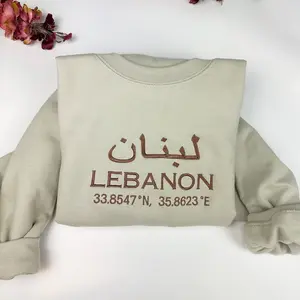 Lebanon Embroidered Sweater - Lebanon Coordinates Shirt
