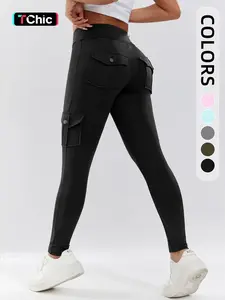 Women's High-Waist Yoga Pants with Multiple Pockets, Comfortable Sporty Leggings for Active Lifestyle, Ideal for Fitness and Fashion Lovers