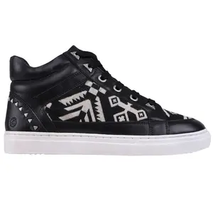 BRONX Womens Zoo Nee High  Sneakers Shoes Casual - Black