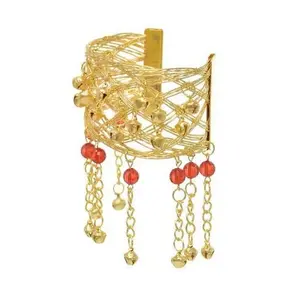 2026 New Accessories Vintage Bell Metal Arm Chain Indian Dance Bell Wristband Bracelet Accessories Arm Ornament