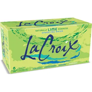 LaCroix Sparkling Water, Lime, 12 Fl Oz (pack of 8)