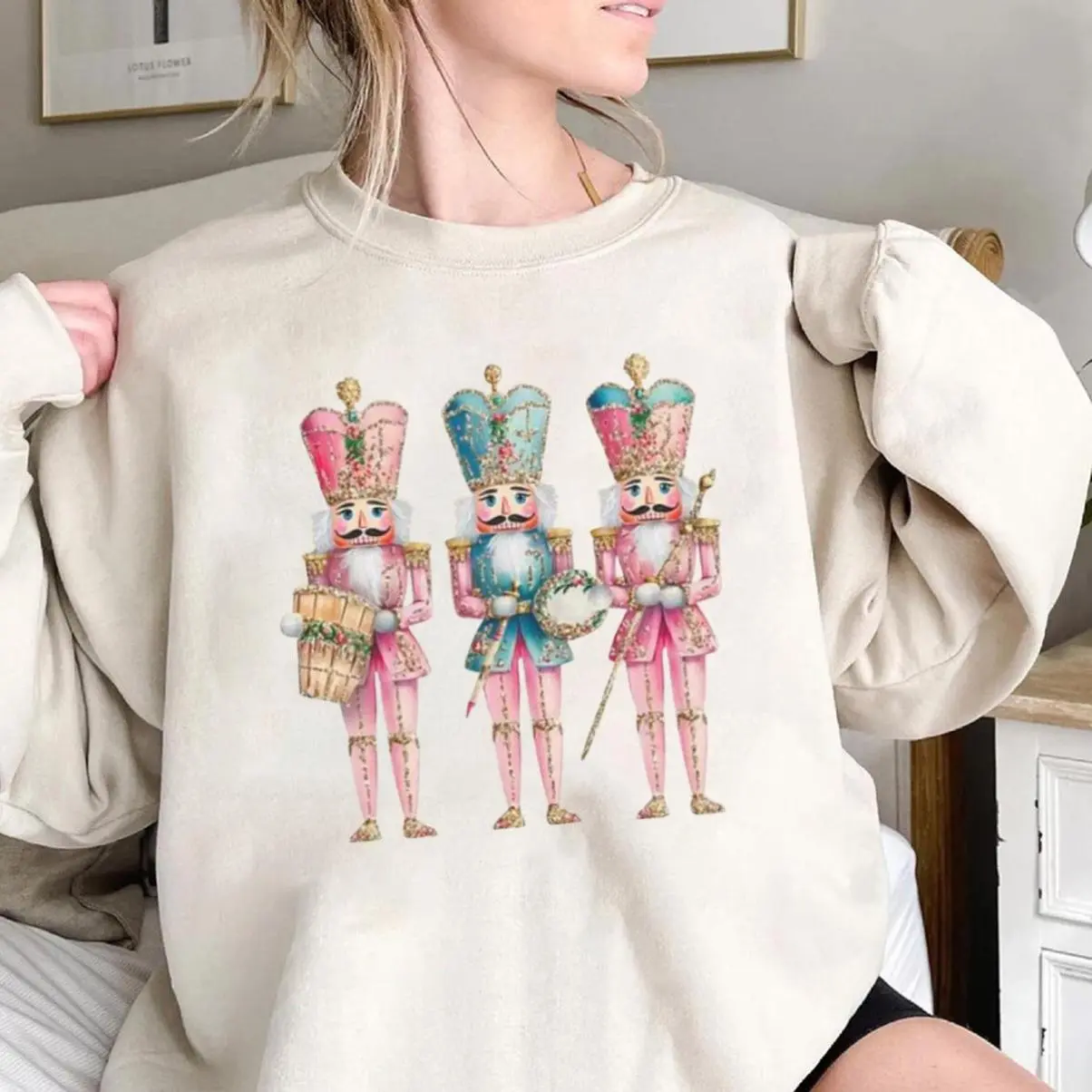 Vintage Nutcrackers Sweatshirt, Nutcracker Christmas Sweatshirt , Christmas Vibes, Retro Styles