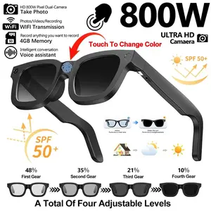 2026 upgrade Smart Glasses HD Photo Video OpenAI Record Translation Touch Photochromic Lenses Bluetooth Call Music Multifunction Glasses Multifunctional Audio Sunglasses Wearable
