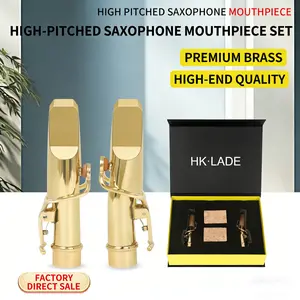 Hk-Lade High-Quality Hk-3 Alto Saxophone Mouthpiece + Cork, Premium Musical Instrument Accessory, Durable Paper Box Packaging