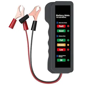 12V Car Battery Tester & Alternator Load Tester | No-Setup LED Indicator | Cranking & Charging System Check | Works on AGM GEL Flooded Batteries | OBDMONSTER