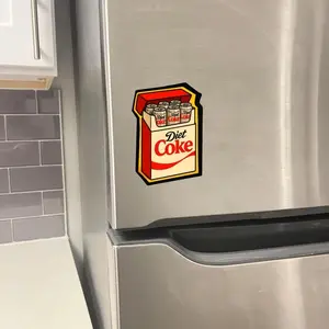 Crispy fridge magnet, funny soda magnet, silly coke magnet, crispy fridge cig