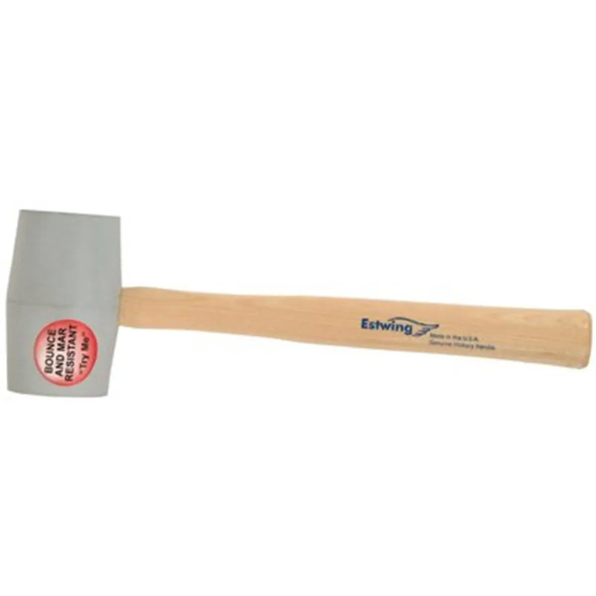 Estwing Non-Marring Deadhead Rubber Head Mallet, 18oz Surface-Safe Hand Tool, Straight Handle, Model 268-DH-18N, Part Number 31701, Hand Tools