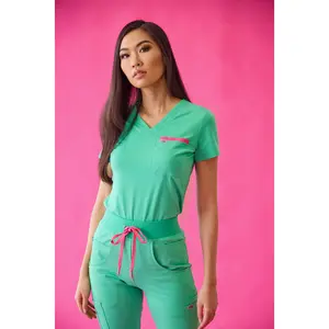 Aneesa Classic V-neck Scrub Top- Extended Colors