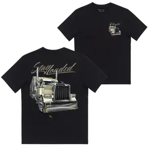 Stay Loaded Trucker T Shirt, Semi Truck Graphic Tee, Minimal Truck Driver Apparel, Classic Big Rig Shirt Gift For Truckers And Drivers