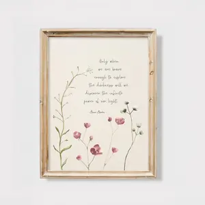 Unframed, Room Decor, Brene Brown Quote, Mental Health Quotes, Only When We Are Brave, Printable Wall Art for Therapy Office Decor, Brene Brown Vintage Art Print