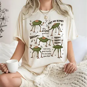 Funny Alien Quotes Graphic T-Shirt, Sarcasm Space Creature Cartoon Humor Tee