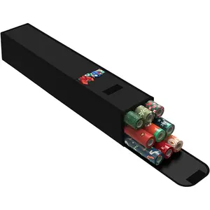 Christmas Wrapping Paper Storage Containers,30 Inch  Wrapping Organizer Storage,Fits 9 Standard Rolls of Wrapping Paper,600D Breathable Fabric, Square