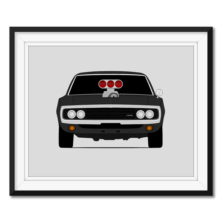 Dodge Charger (1970) from Fast and the Furious Dominic Toretto (Vin Diesel) Gen 2 Poster
