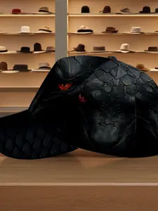 Dragon Baseball Cap, Stylish and Comfortable, Perfect for Daily Wear, Casual, All Seasons, Fitted Cartoon Pattern