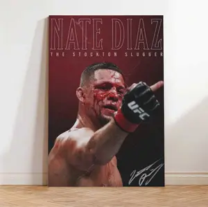 [Up to 65% Off][Free Shipping][No Frame] UFC Legendary Poster Set Oliveira, McGregor, Nurmagomedov & Diaz Wall Art, Data and Signed Prints, Suitable for MMA Fans' Gyms and Men's Rooms, a Perfect Gift for UFC Enthusiasts
