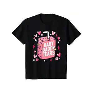 Baby Daddy Tears Love Heart Dad Is My Valentine T Shirt