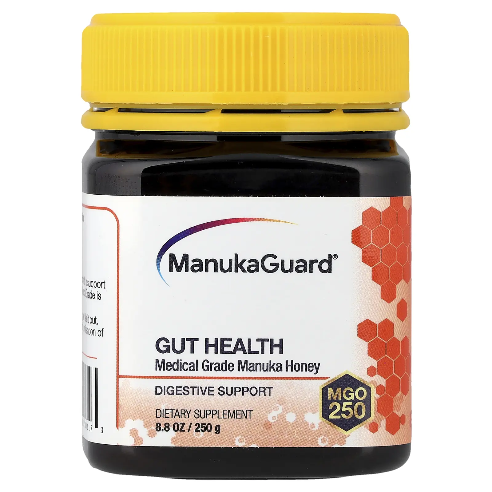 ManukaGuard Medical Grade Manuka Honey, Gut Health, MGO 250, 8.8 oz (250 g)