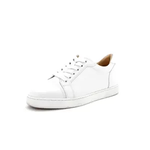 Pre-owned Christian Louboutin Women's Fun Vieira Flat Sneakers Leather by Rebag