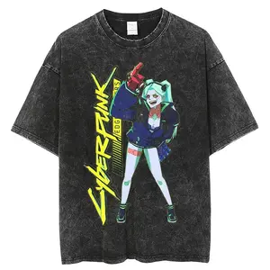 CYBERPUNK EDGERUNNERSVINTAGE ANIME OVERSIZED T-SHIRT 1